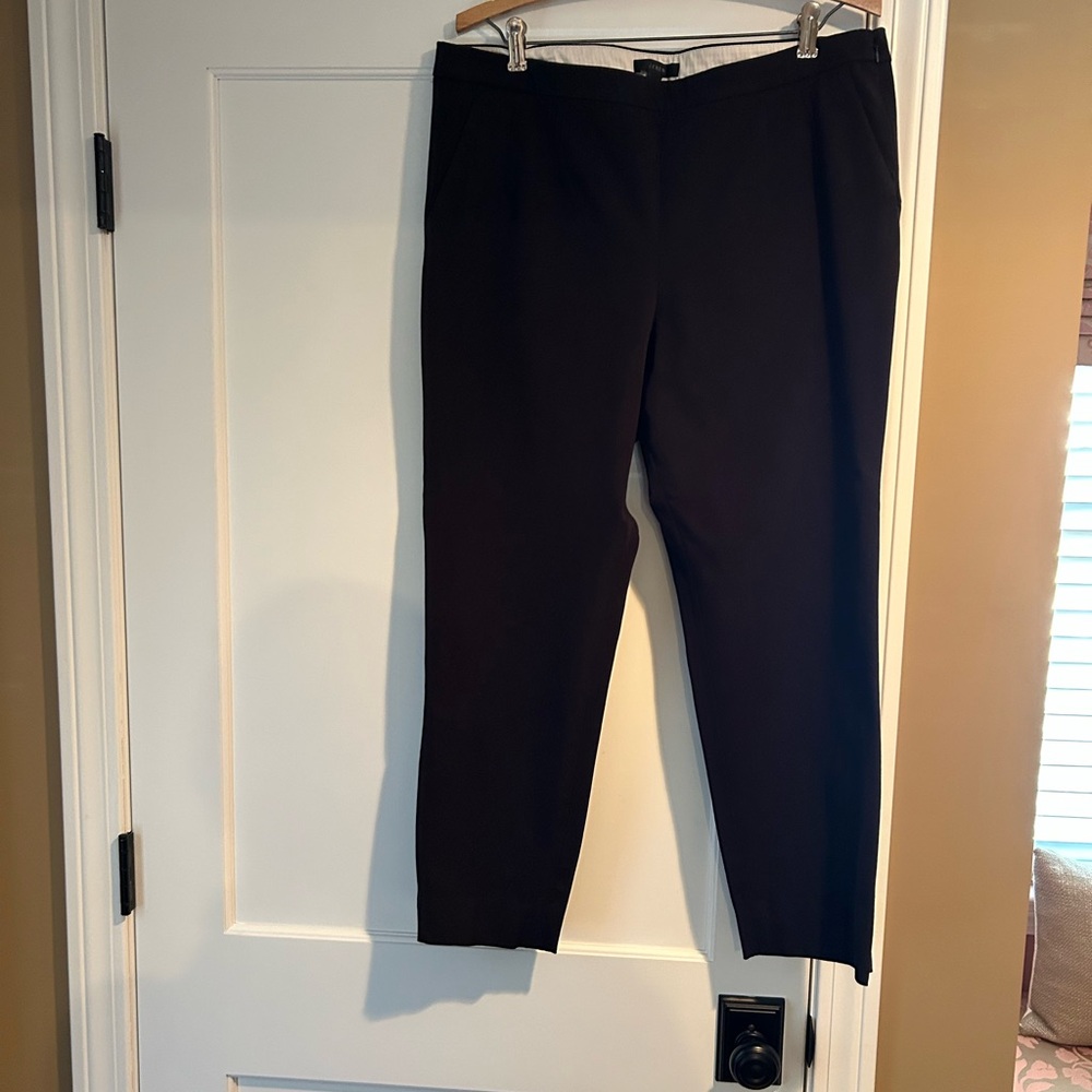 JCREW,size 14, black straight tapered leg